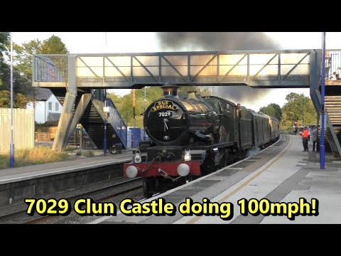 Great Western Castle Centenary Special - 7029 Clun Castle doing 100mph!
