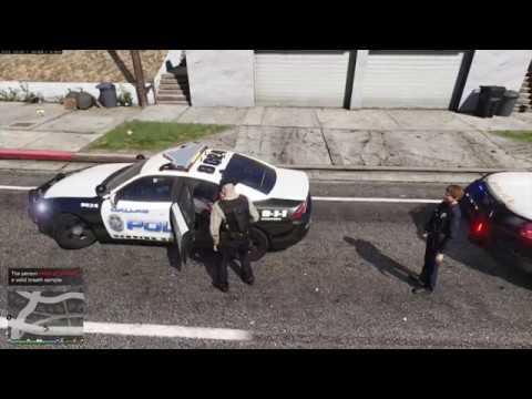 Dallas PD GTA V LSPDFR Patrol - Wanted Felon in Car
