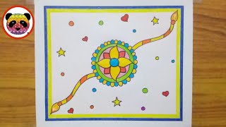 Rakhi drawing / Rakhi drawing easy / raksha bandhan drawing /Simple rakhi drawing/how to draw rakhi