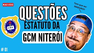 🚔 GCM NITERÓI-  🔥 QUESTÕES ESTATUTO DA GUARDA DE NITERÓI 2024