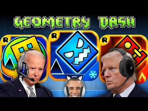 US Presidents Play Geometry Dash SubZero, World, Meltdown (Complete)