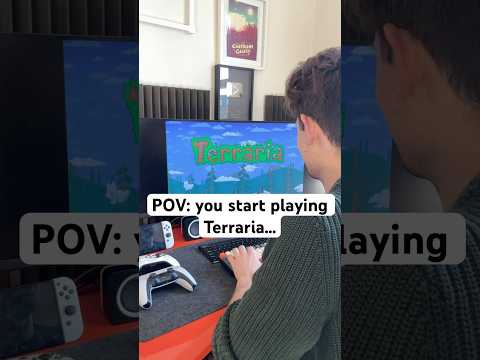 People playing Terraria for the FIRST time... | how many hours have you got? 👀 #terraria