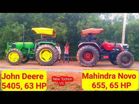John Deere 5405 VS Arjun Novo 655, New Tractor Tochon, 4 by 4 Tractor Bangla,