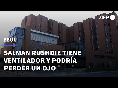 Salman Rushdie tiene ventilador y podría perder un ojo tras ser apuñalado en EEUU | AFP