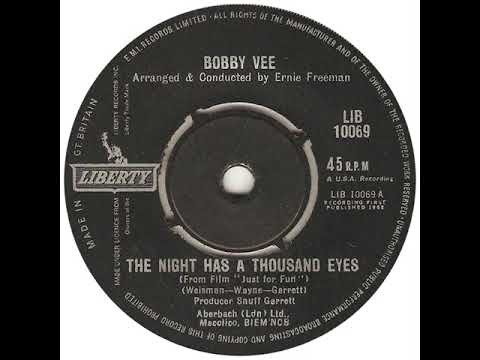 UK New Entry 1963 (29) Bobby Vee - The Night Has A Thousand Eyes
