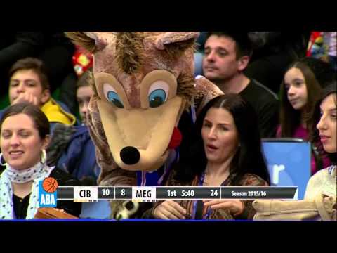 ABA Liga 2015/16, Round 23 match: Cibona - Mega Leks (7.2.2016)