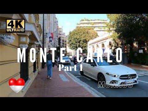 Monte-Carlo Walking Tour 1, 4k FULL Unedited - Spring 2022