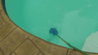 What is the trick to getting very fine sediment out of bottom of pool