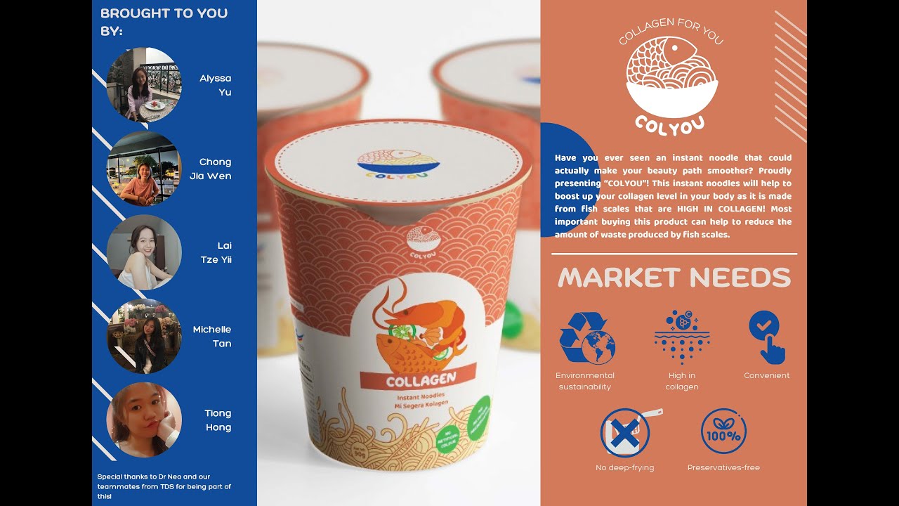 COLYOU Fish Scale Collagen Instant Noodle