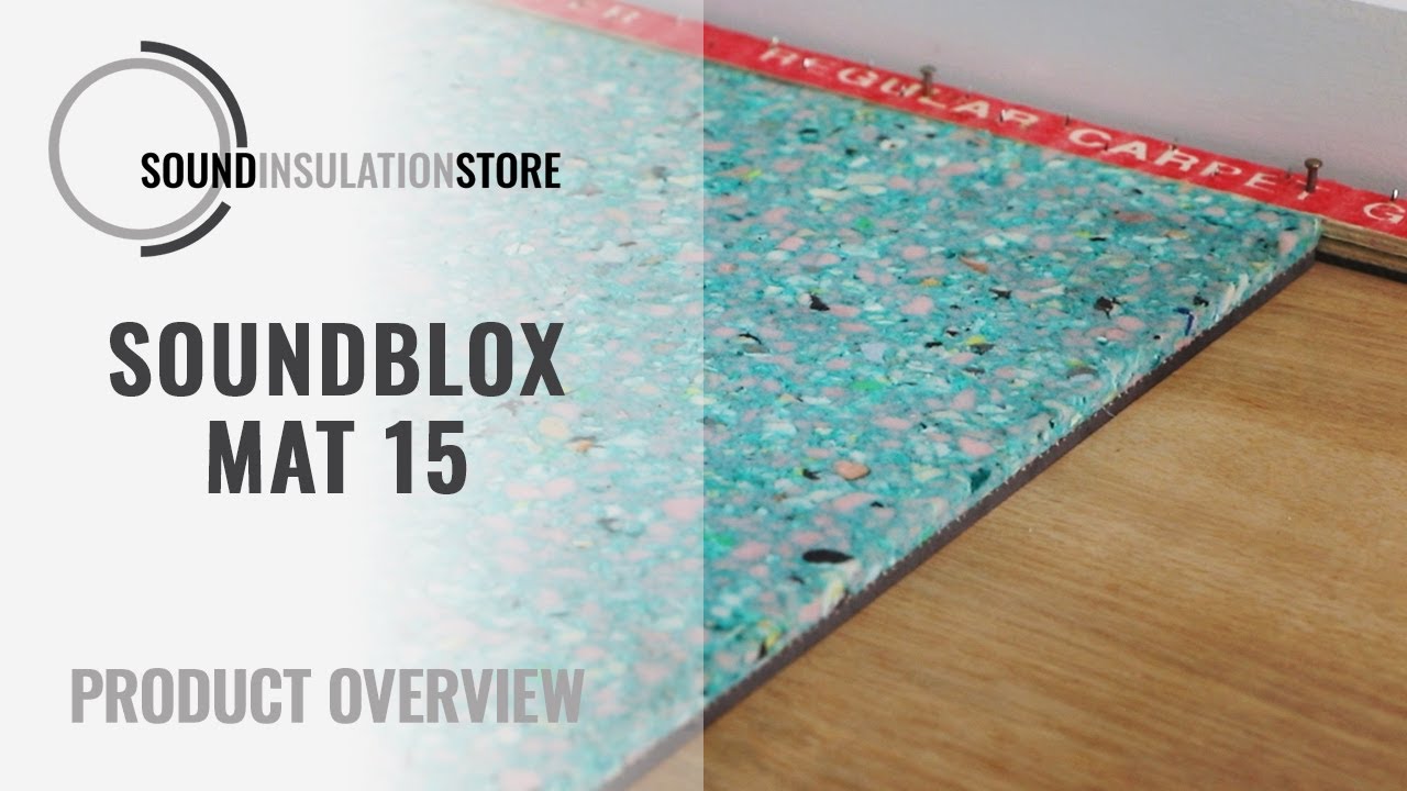 Watch video Soundblox Mat 15 Acoustic Underlay Now Soundblox Mat 15 Acoustic Underlay