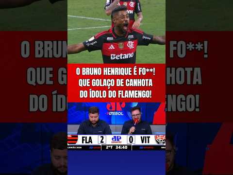 QUE GOLAAAÇO DO BRUNO HENRIQUE PARA O FLAMENGO! BATEU DE CANHOTA NO ÂNGULO CONTRA O VITÓRIA!