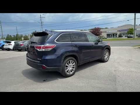 2014 Toyota Highlander AWD 4dr XLE in Blue for sale at Boyer Chrysler Dodge Jeep Ram Fiat Cobourg in Cobourg, ON