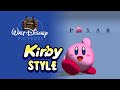 Walt Disney Pictures Pixar Animation Studios Logos Kirby Style April 2022 Update