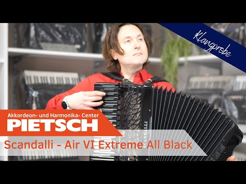 Akkordeon - Scandalli AIR VI Extreme - All Black Version - Klangprobe