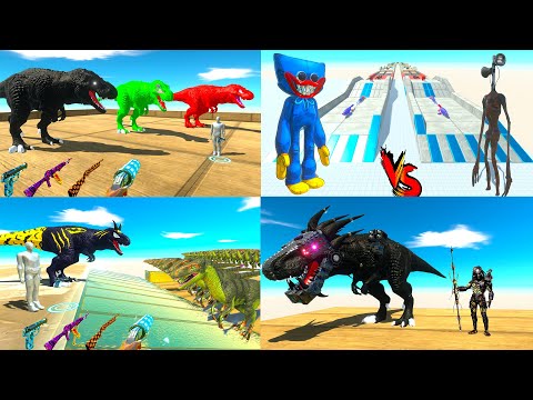 DINOSAUR vs GODZILLA vs SUPER HERO DEADLY PARKOUR - ARBS