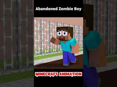 Minecraft: Herobrine's Incredible Helps To Zombie Boy ❤️🥺 - Monster School #shorts