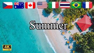 Unwind with Summer Magic from 30+ Countries | 4K Landscapes & Peaceful Piano
