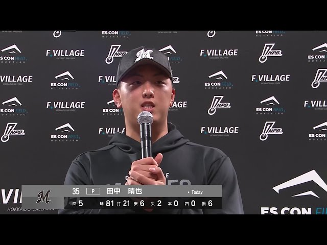 ファイターズ・中田翔選手・稲葉篤紀選手ヒーローインタビュー 5 ファイターズ・中田翔選手・稲葉篤紀選手ヒーローインタビュー 5