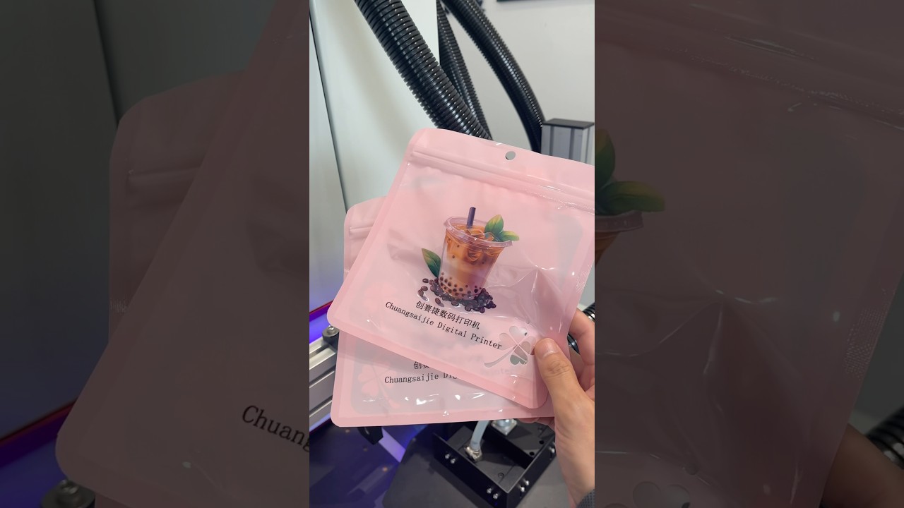 Stand up pouches digital printing machine, ready make plastic bags printer