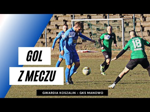 Gol z meczu Gwardia Koszalin - GKS Manowo 1:0