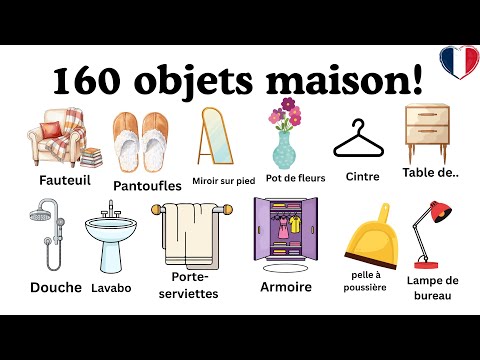 Learn French Home 🏠 Vocabulary | 160 Words#frenchvocabulary #learnfrench #vocabulairefrançais 