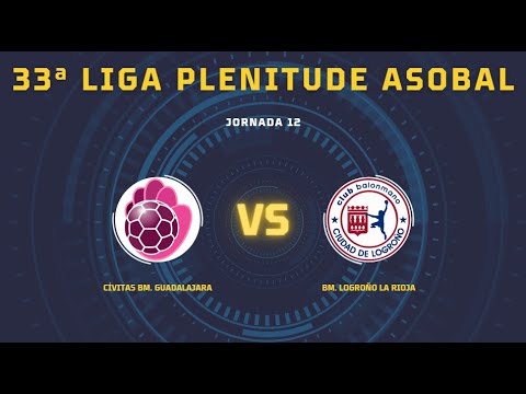 33ª Liga Plenitude ASOBAL J12: CÍVITAS BM. Guadalajara - BM. Logroño La Rioja 24-24