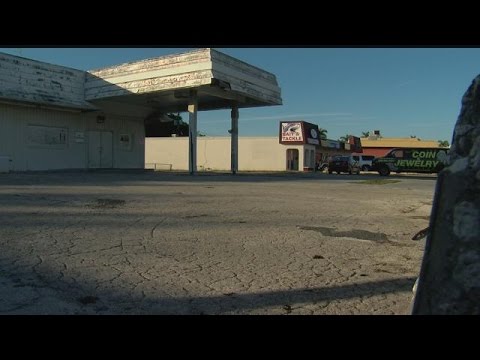 Fuel leaking from old Fort Myers gas station