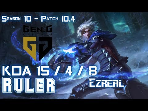 Gen Ruler EZREAL vs MISS FORTUNE ADC - Patch 10.4 KR Ranked