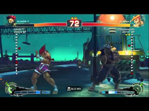 Tokido [Akuma] vs charysmasato [Adon] SSF4 Japanese Online Ranked Matches - TRUE-HD
