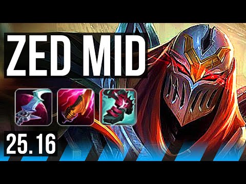 ZED vs FIZZ (MID) | 11/1/5, Dominating | KR Master | 25.16