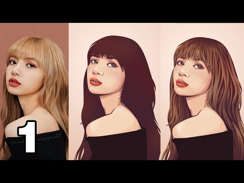 VECTOR VEXEL PHOTOSHOP TUTORIAL FACE BASIC 01 Isyana Sarasvati