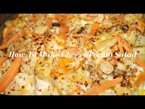 HOW TO MAKE GUYANESE STYLE CHEESY POTATO SALAD 🇬🇾