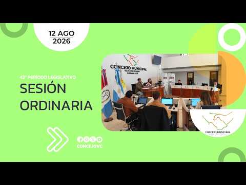 Sesión Ordinaria N19 | 12AGO2026