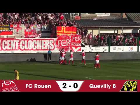 Résumé FC Rouen-Quevilly RM B 22ème journée National 3 Normandie