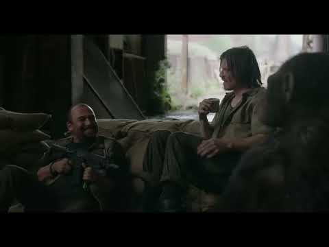 Dawn of the Planet of the Apes (2014) final trailer still with Caesar leading apes through the forest