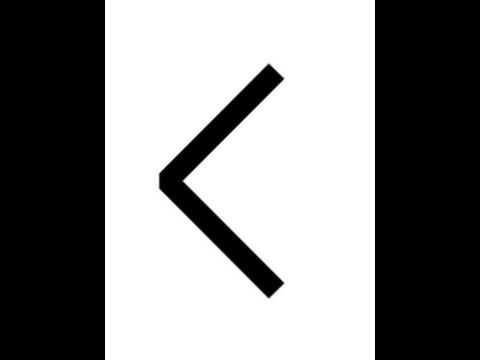 Kenaz RuneLetter K for illumination