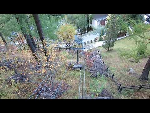 Standseilbahn Zermatt Chalet Les Ecureuils - Talfahrt 2019 aussen
