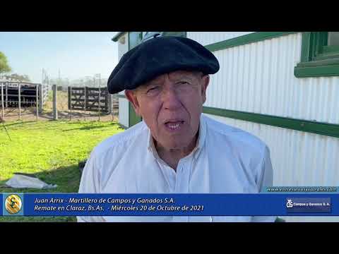 20-10-21 - Juan Arrix - Martillero de Campos y Ganados S.A. -  Remate en Claraz, Bs.As.