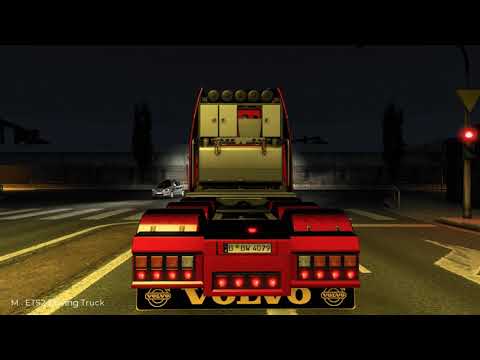 M . ETS2 Driving truck (1.42x) top mod volvo fh16 2009 very pretty .