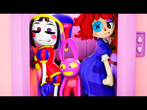 Stuck in Elevator. Pomni x Jax x Ragatha 💨🐰💨 - "The Amazing Digital Circus" Animation |Episode 19