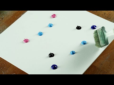 Create Beautiful Abstract / Simple Techniques / Relaxing Acrylics / Abstract Painting 516