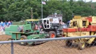 preview picture of video 'Heat 1 Combine demo derby  Black River Falls Wi Jackson county Fair 08/03/2014'