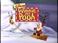 Winnie The Pooh And Christmas Too 1995 VHS Middle