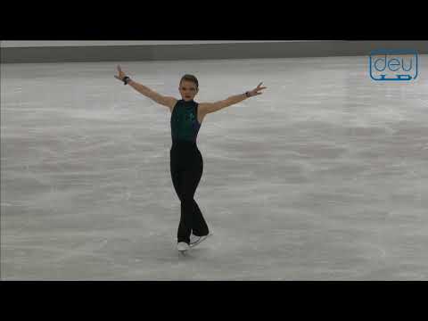 Christelle Floquard. Oberstdorf 2018. Bronze Ladies I FS. 20 place