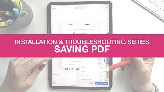 Installation & Troubleshooting Series: SAVING YOUR PDF TO DEVICE