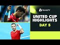 Djokovic vs Lehecka; Coric vs Griekspoor; Tsitsipas/Sakkari Play | United Cup 2024 Day 5 Highlights