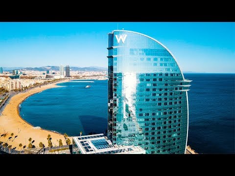 BARCELONA - SPAIN. Best Travel Destination in Europe. DJI Mavic Drone Aerial Footage 4k.