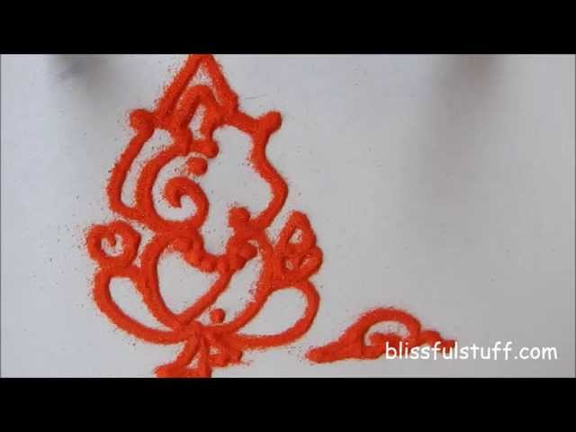 Basics of Sanskar Bharti Rangoli design by Poonam Borkar