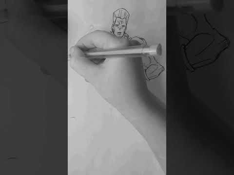 Нарисовала Польнареффа ДжоДжо в полный рост #anime #shorts