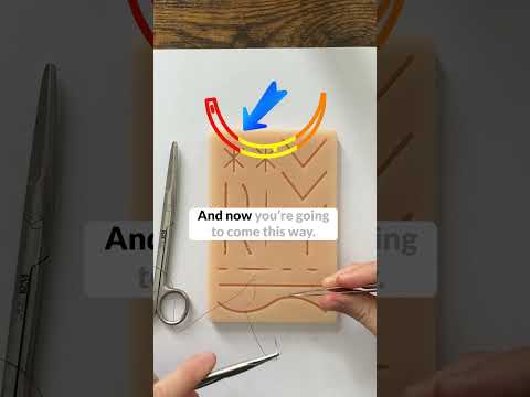 How to do the horizontal mattress suture like a plastic surgeon!